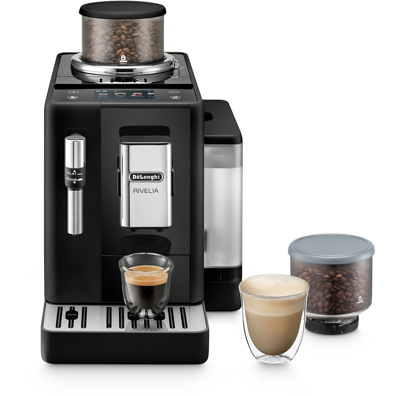 DE'LONGHI Rivelia EXAM440.35.B MACCHINA CAFFÉ AUTOMATICA, Nero (onyx black)