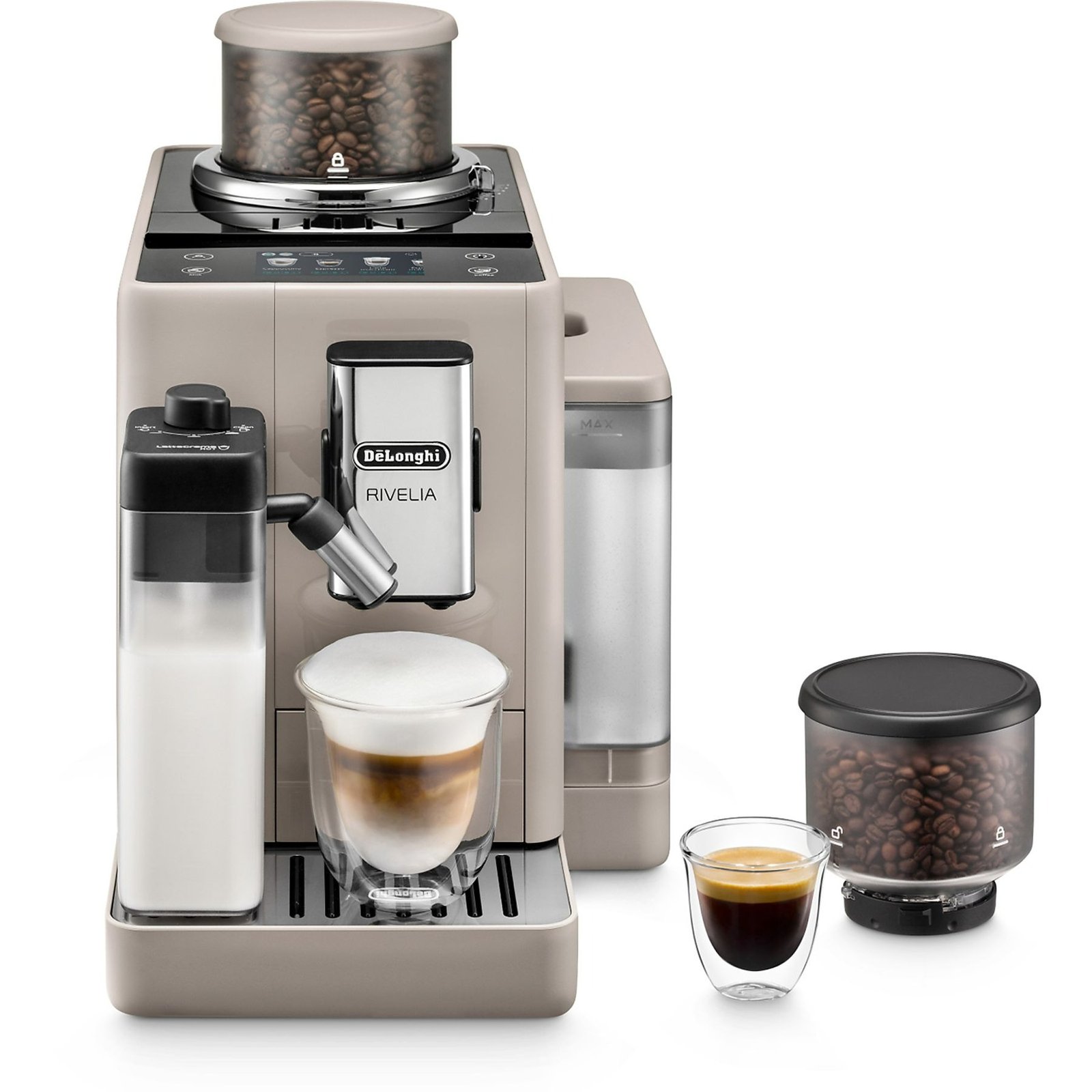DE'LONGHI Rivelia EXAM440.55.BG MACCHINA CAFFÉ AUTOMATICA, Beige (sand beige)