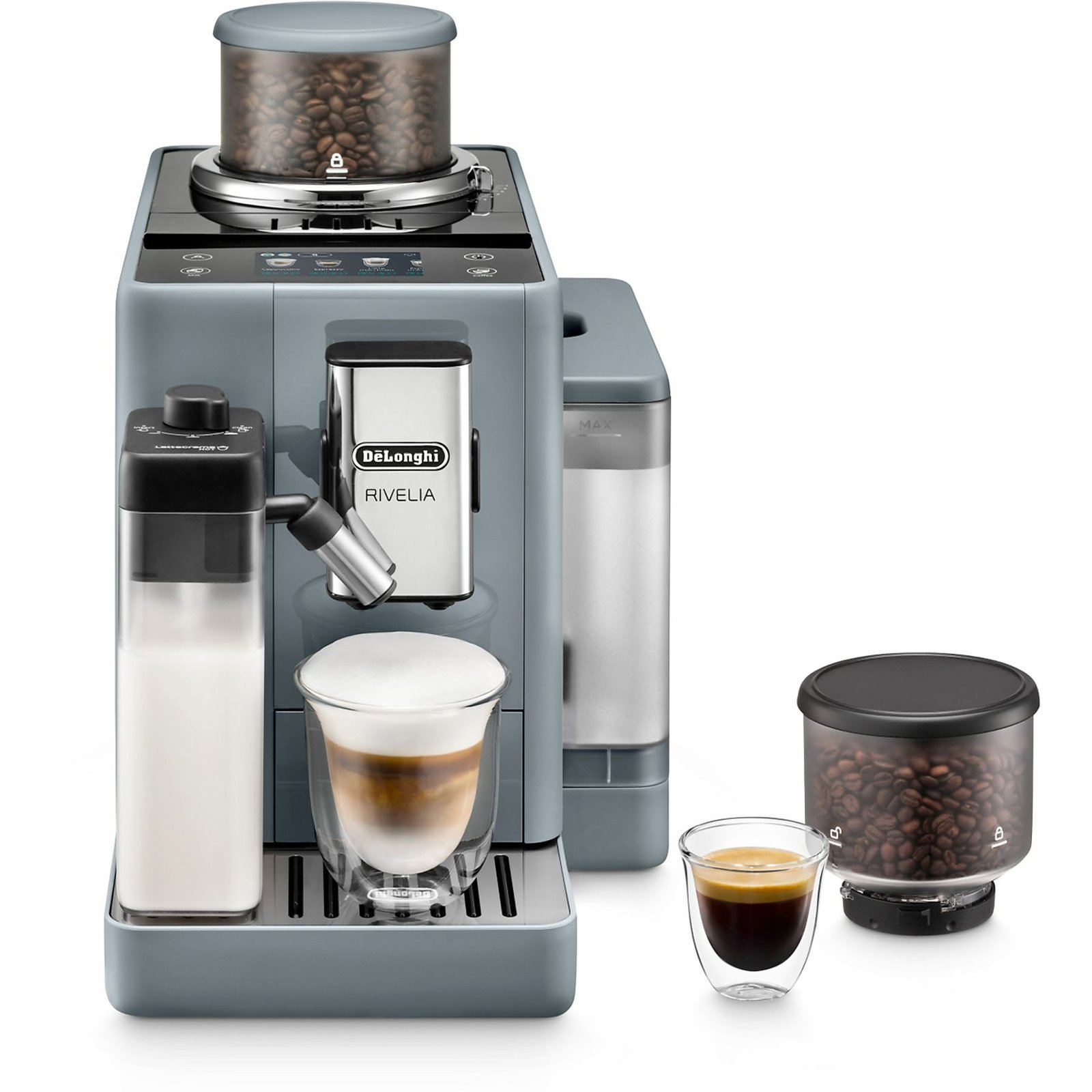DE'LONGHI Rivelia EXAM440.55.G MACCHINA CAFFÉ AUTOMATICA, Grigio (pebble grey)