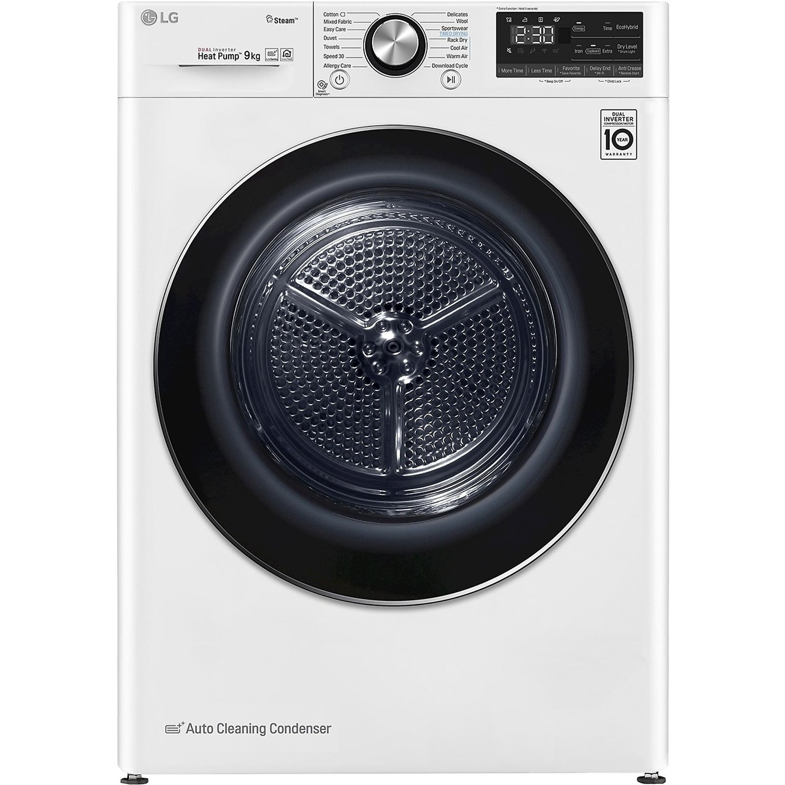 LG RC90V9AV2W asciugatrice, 9 kg, 69 cm, Classe A+++