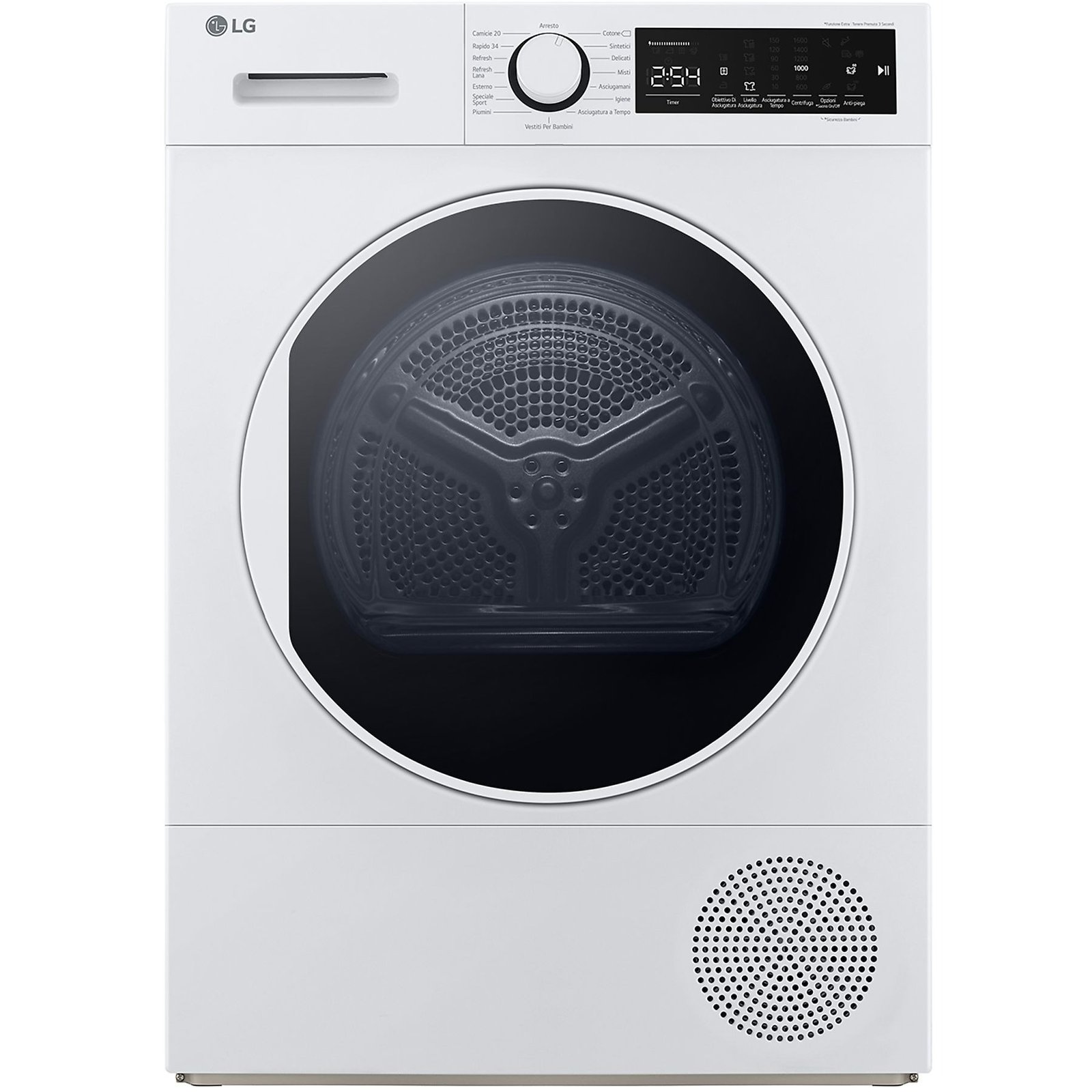 LG RH80M3AV6R asciugatrice, 8 kg, 61 cm, Classe A++
