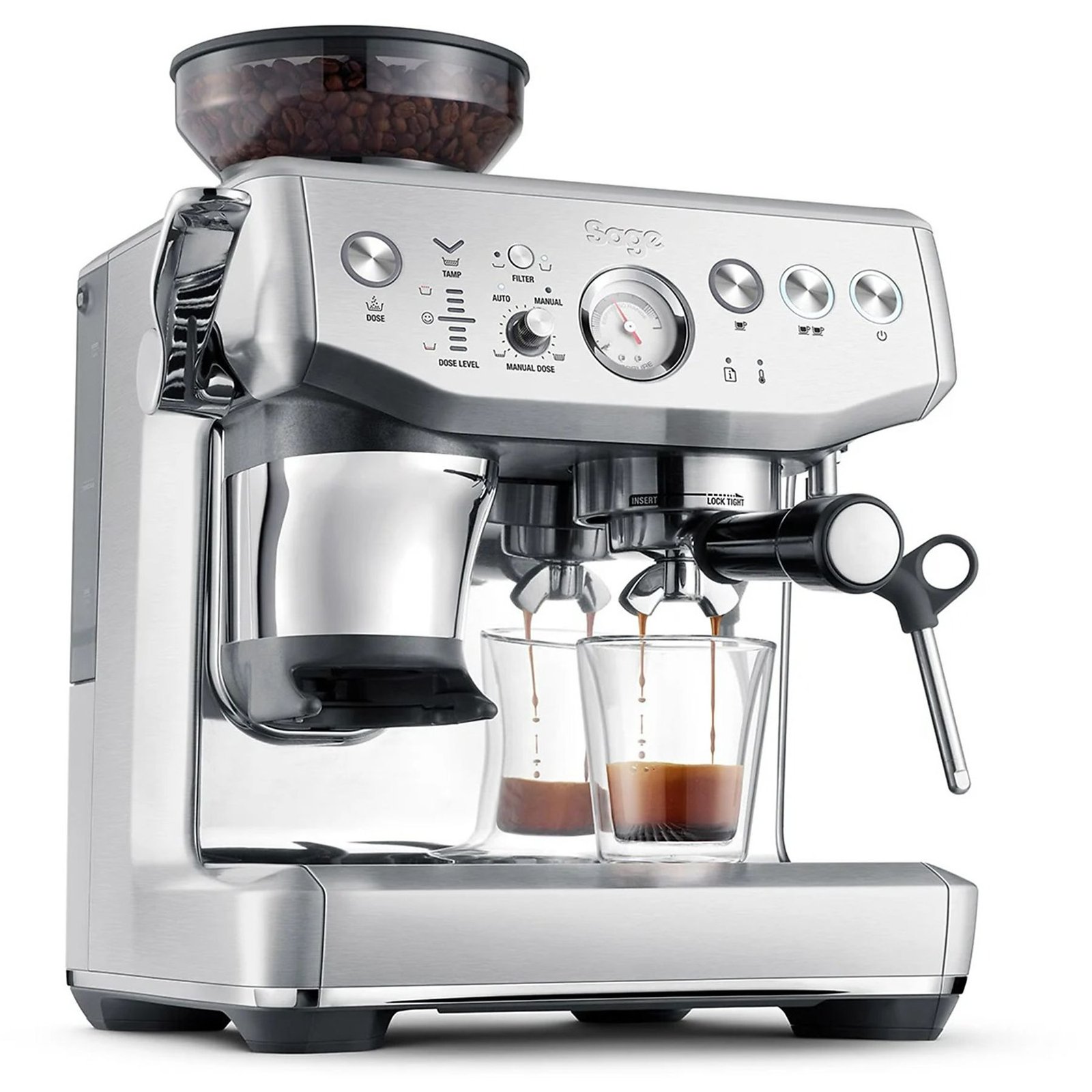 MACCHINA CAFFÉ AUTOMATICA SAGE SES876BSS4EEU1, 1850 W, Acciaio spazzolato
