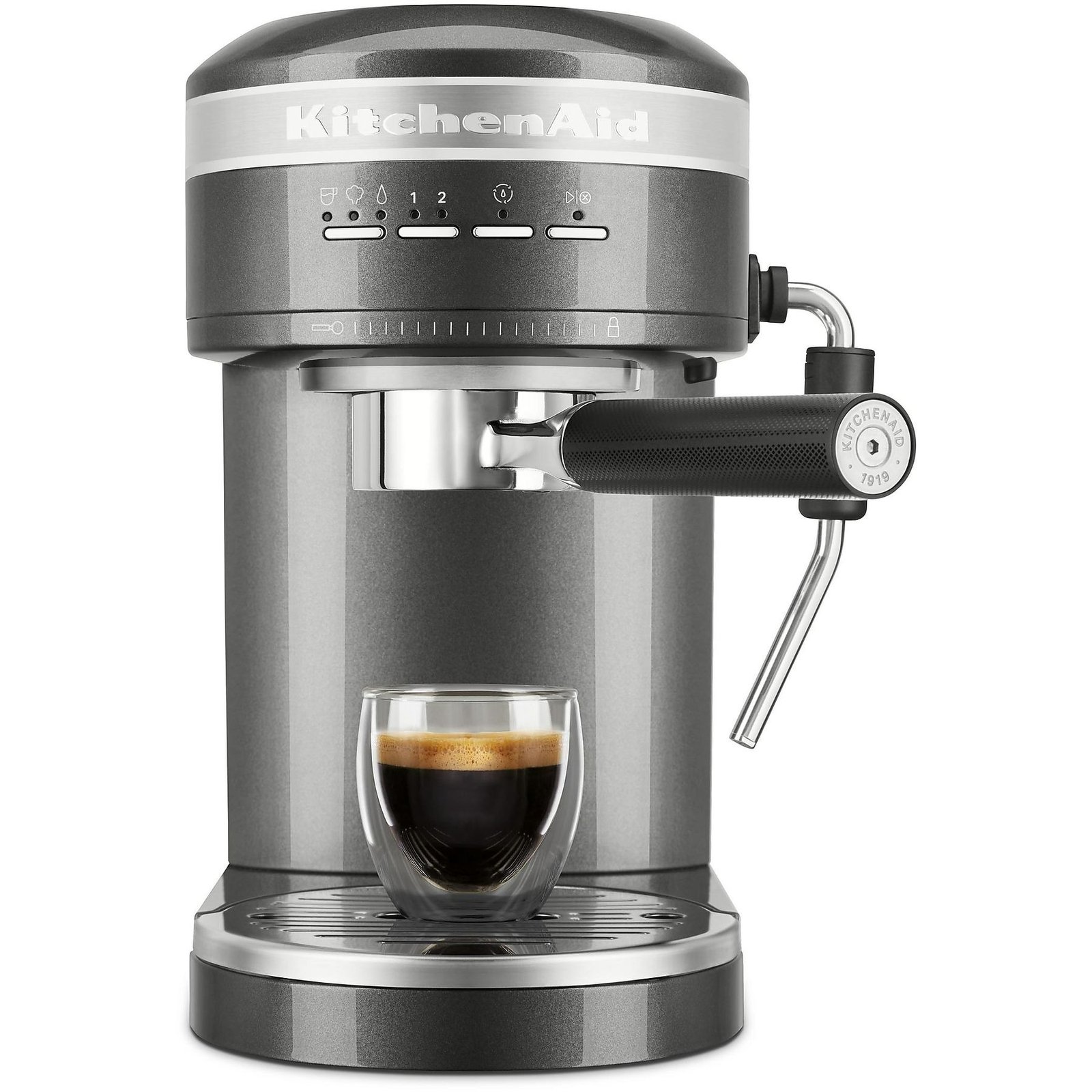 MACCHINA CAFFÈ ESPRESSO KITCHEN-AID 5KES6503EMS, 1470 W, Argento