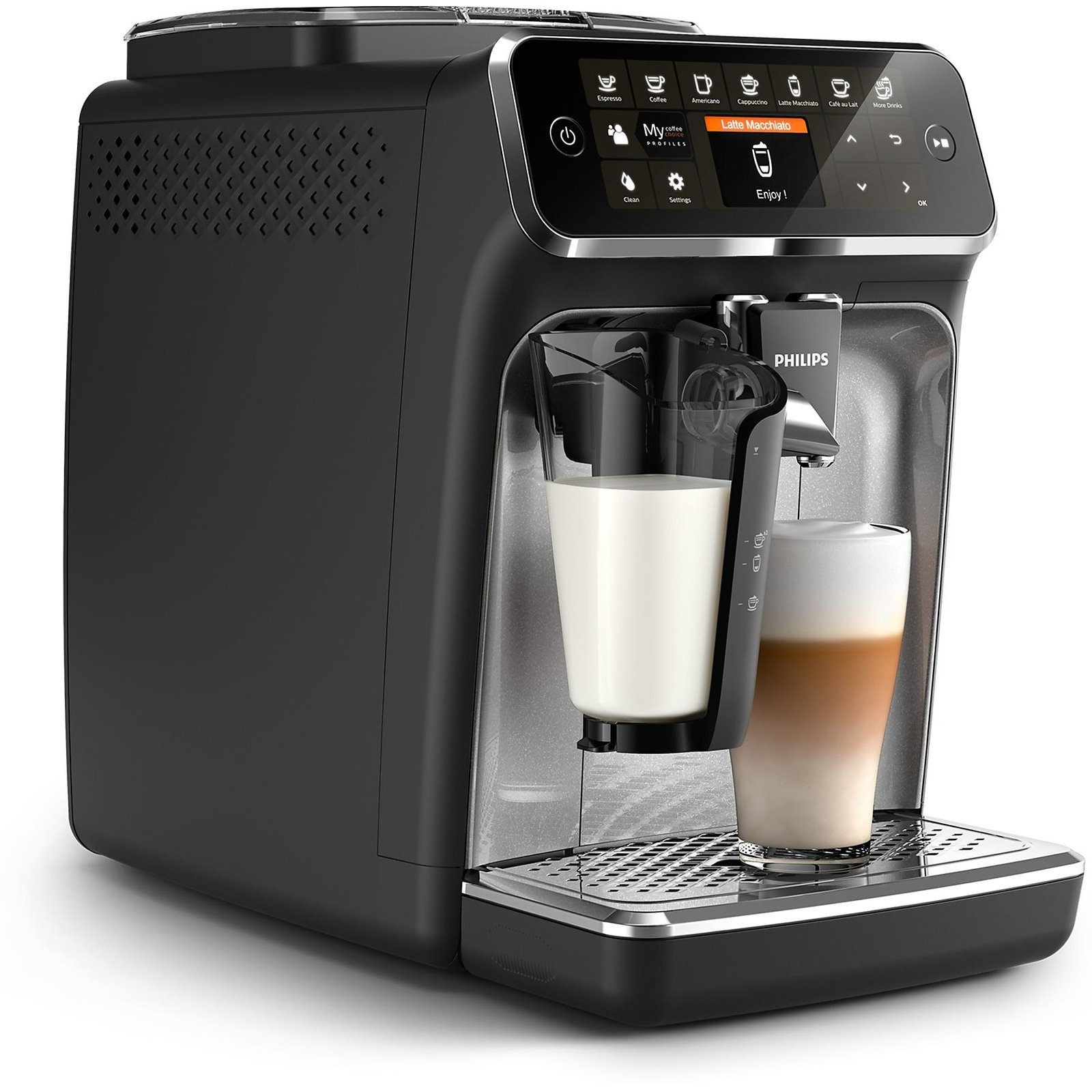 PHILIPS EP4346/70 MACCHINA CAFFÉ ESPRESSO, Nero, Argento