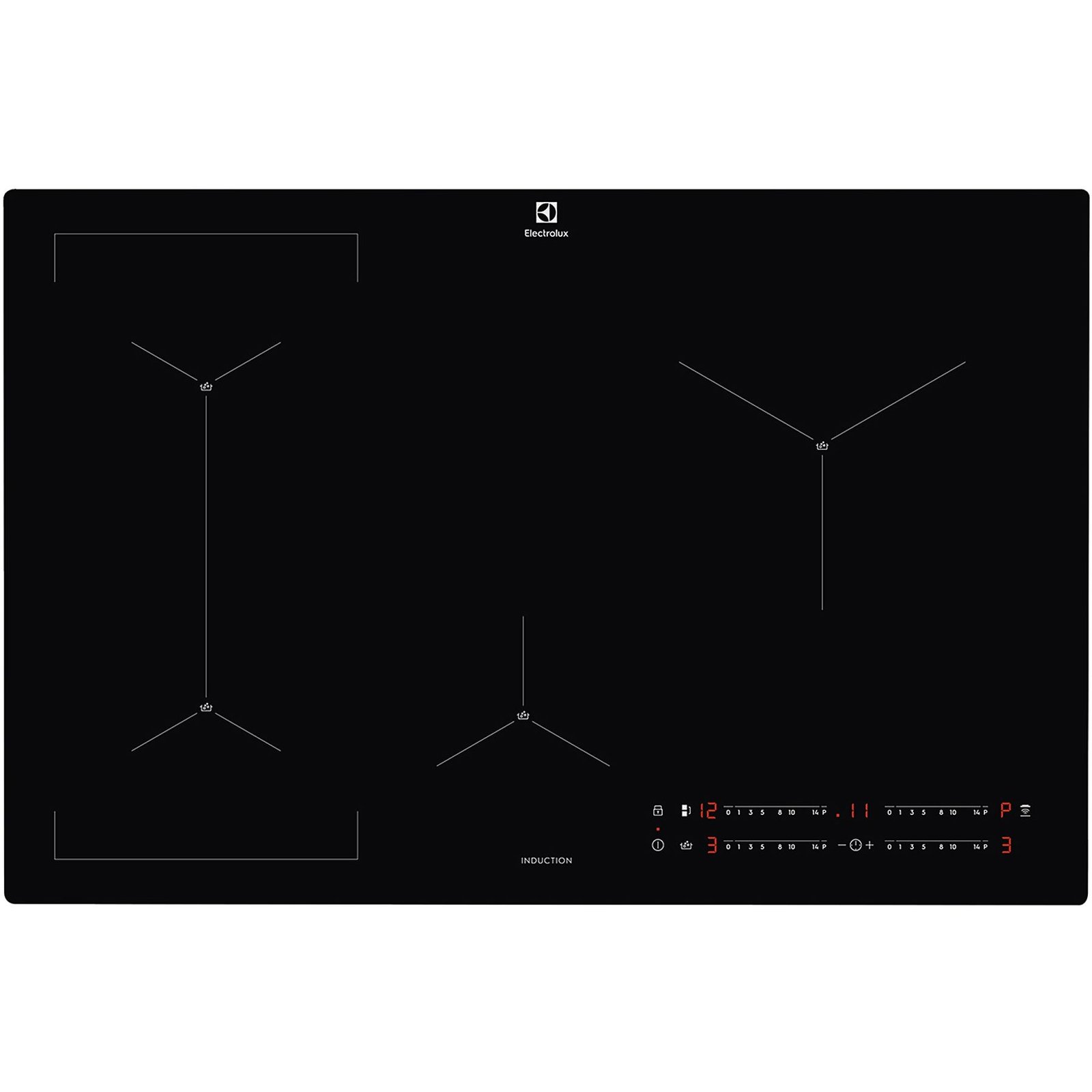 PIANO COTTURA A INDUZIONE ELECTROLUX EIS82449C, 4 zone cottura, 78 cm x 52 cm