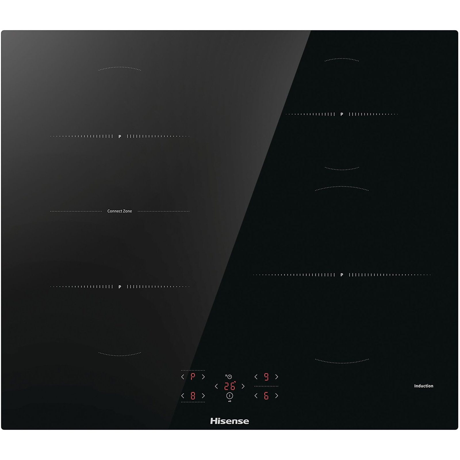 PIANO COTTURA A INDUZIONE HISENSE HI6421BSC, 4 zone cottura, 59,5 cm x 52 cm