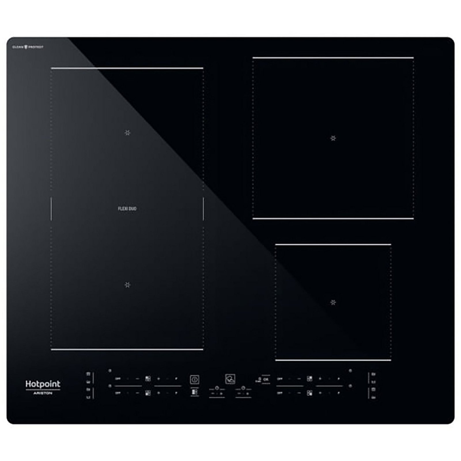 PIANO COTTURA A INDUZIONE HOTPOINT HB 4860C CPNE, 4 zone cottura, 59 cm x 51 cm