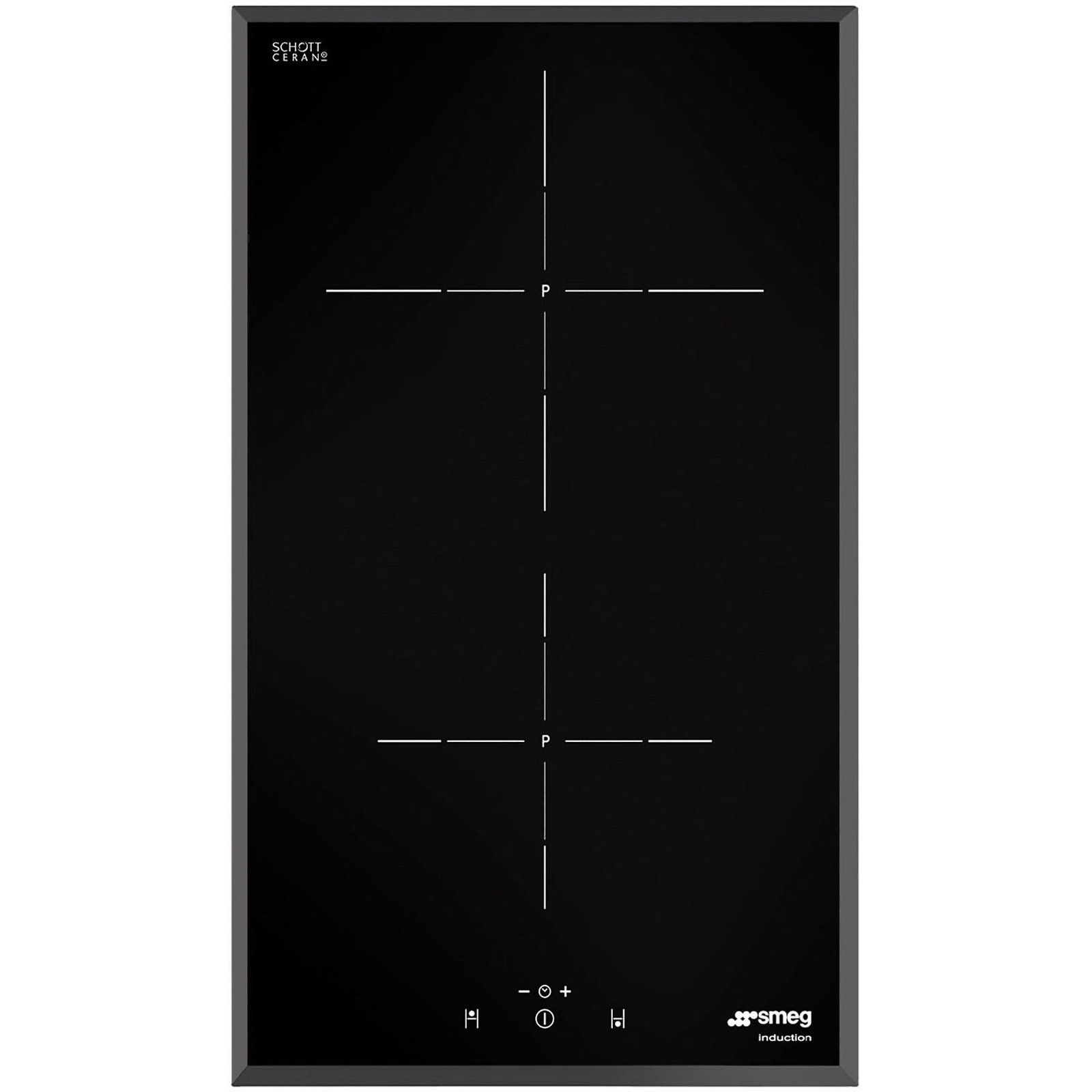 PIANO COTTURA A INDUZIONE SMEG SI5322B, 2 zone cottura, 30 cm x 51,5 cm