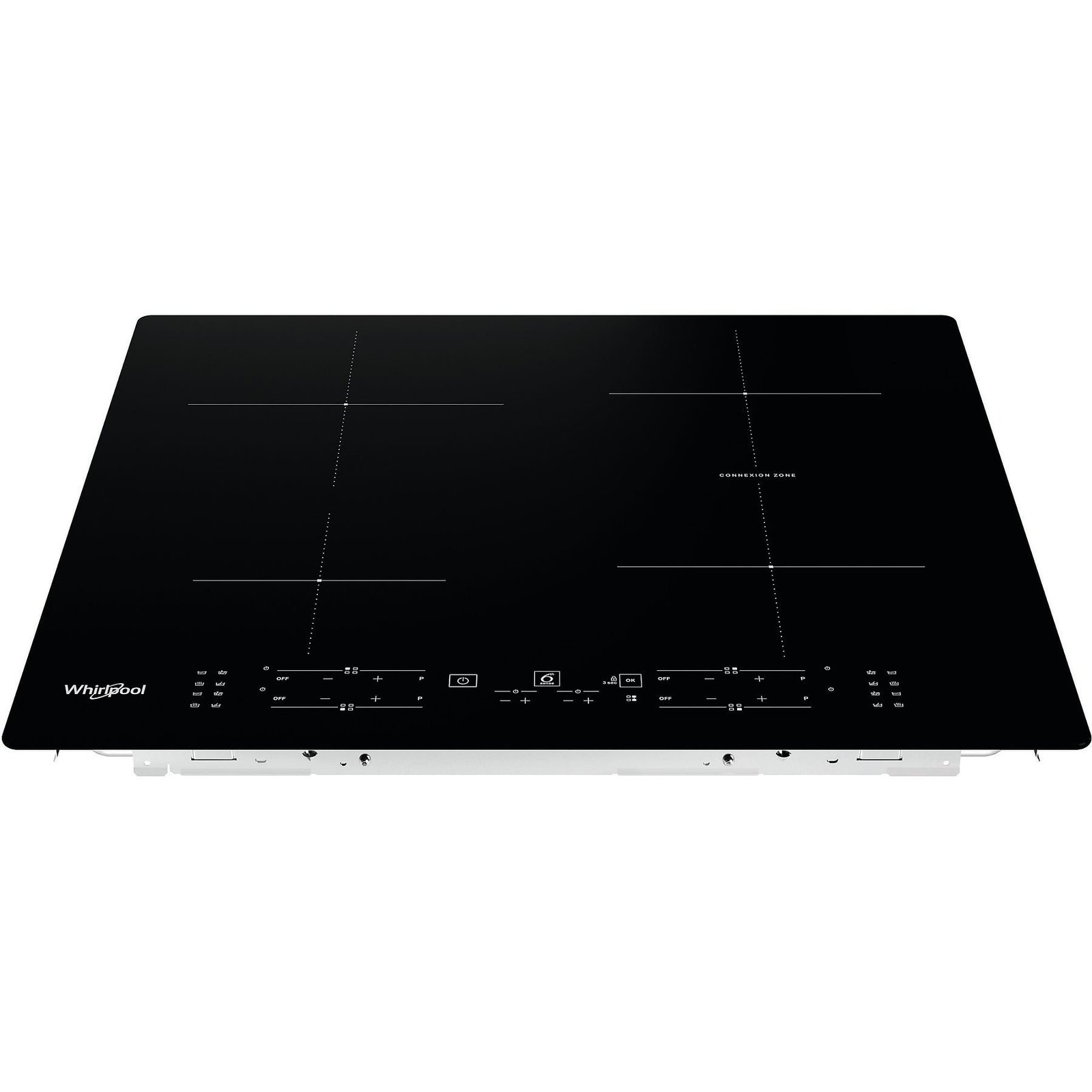 PIANO COTTURA A INDUZIONE WHIRLPOOL WB B8360 NE, 4 zone cottura, 590 mm x 510 mm
