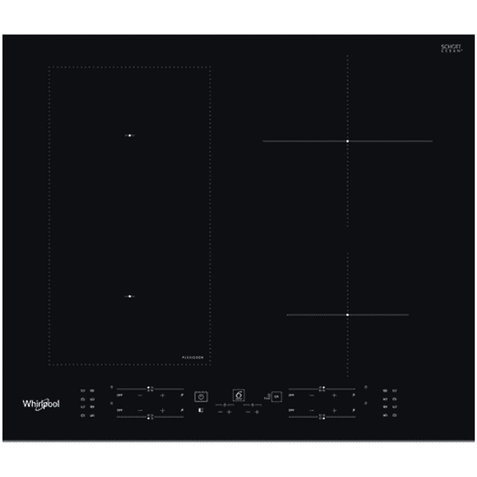 PIANO COTTURA A INDUZIONE WHIRLPOOL WL B1160 BF, 4 zone cottura, 590 mm x 510 mm