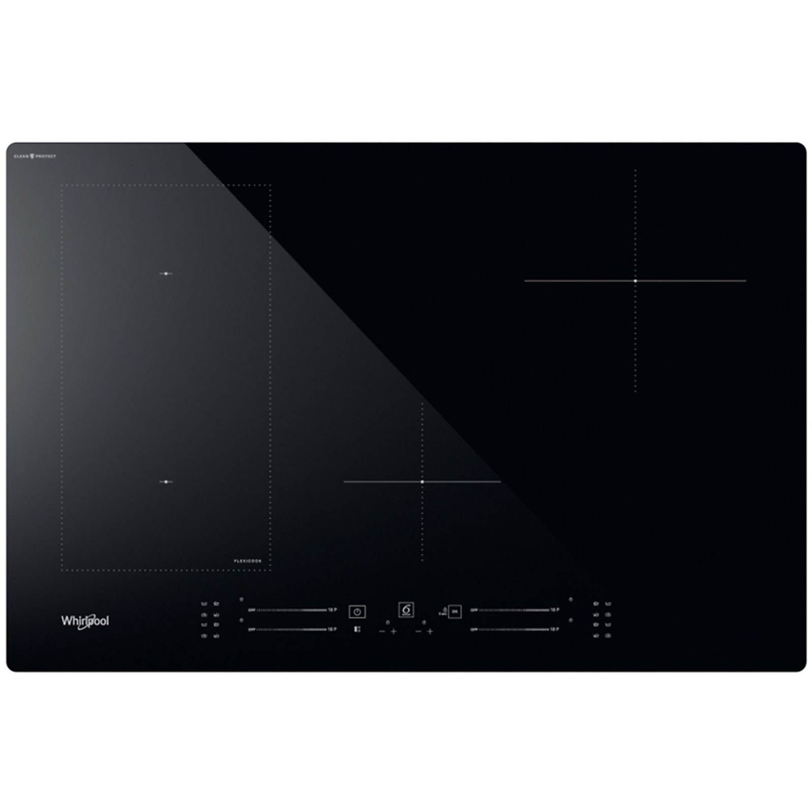 PIANO COTTURA WHIRLPOOL WL S2177 CPNE, 4 zone cottura, 77,3 cm x 51,3 cm