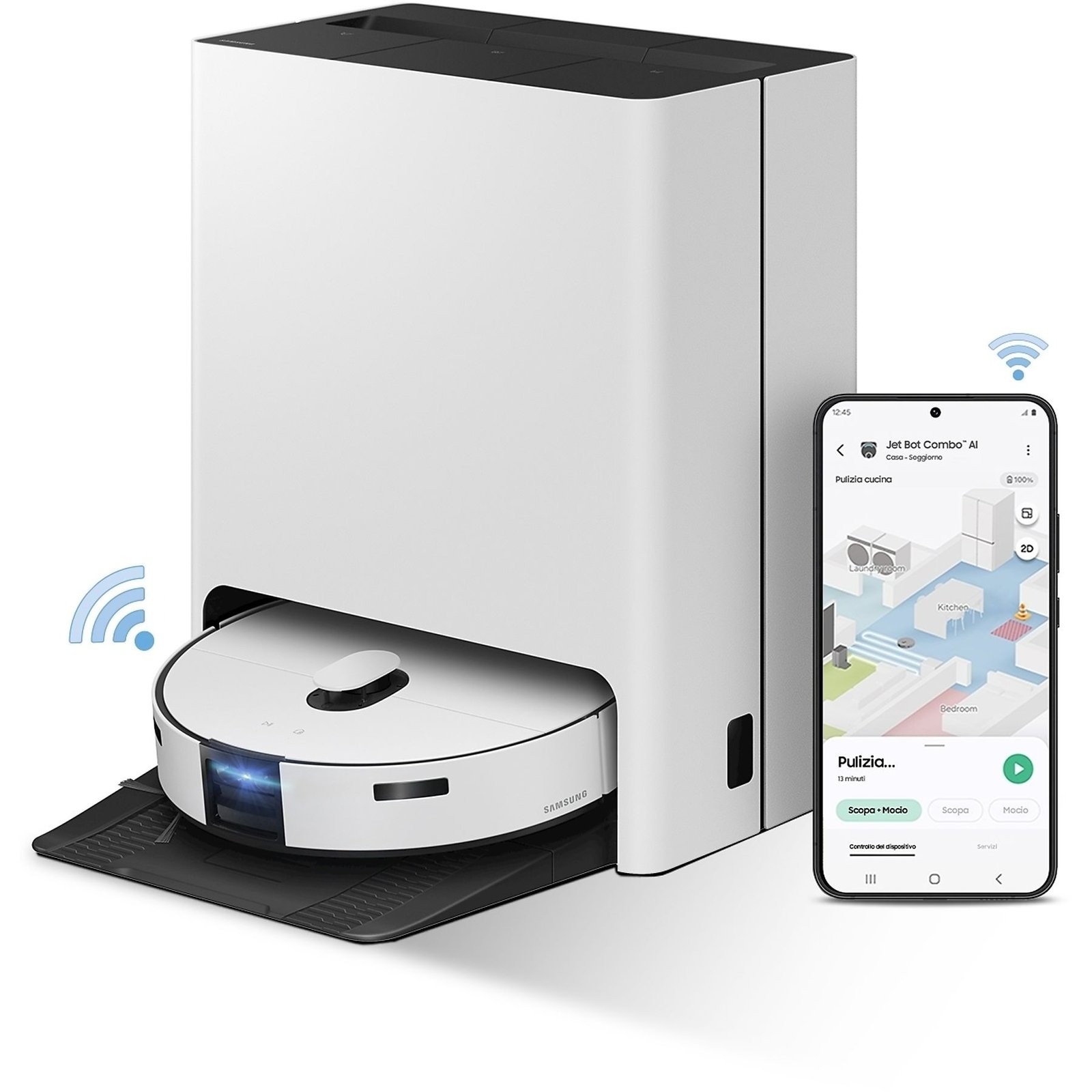 SAMSUNG JET COMBO AI VR7MD97714G aspirapolvere robot