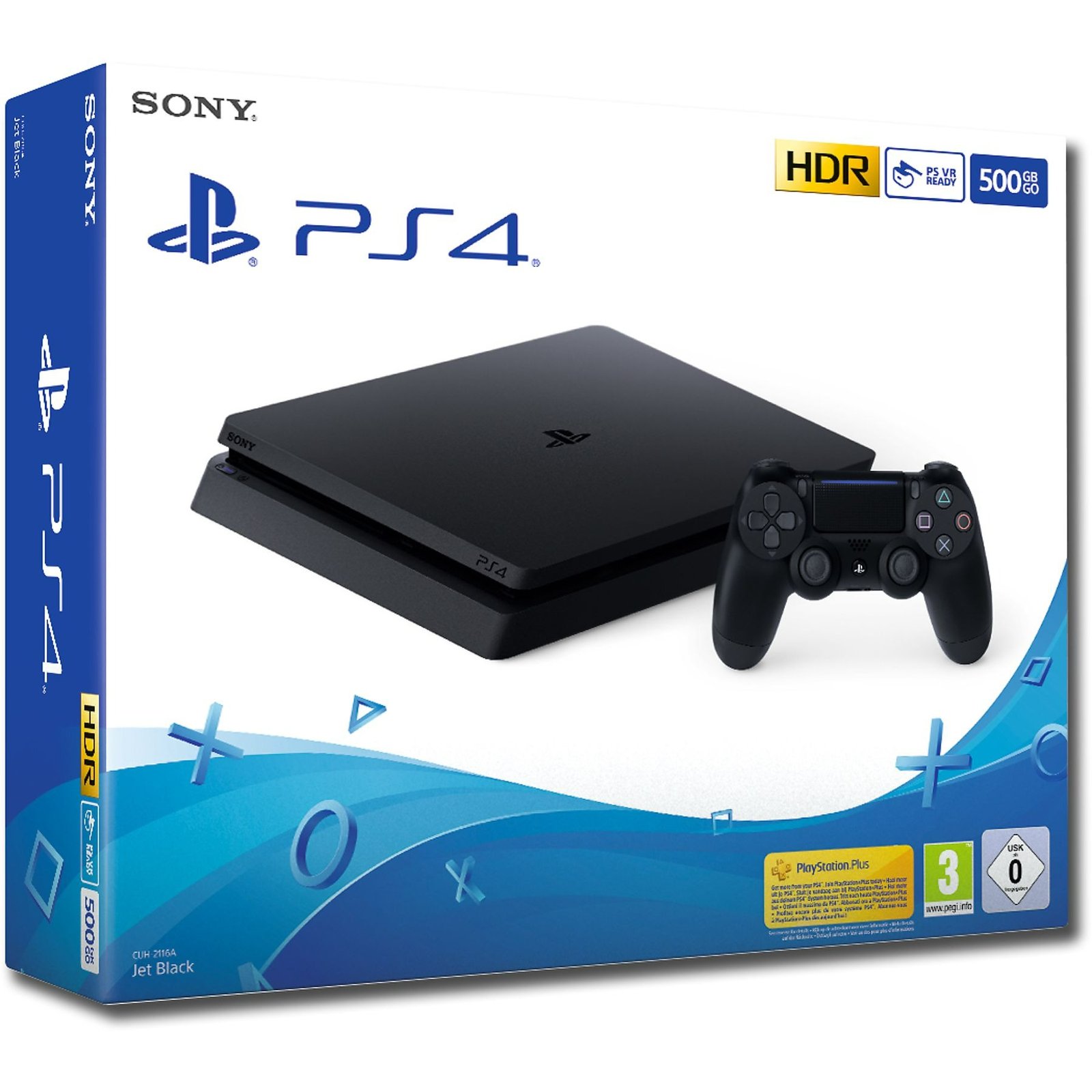 SONY PS4 500GB F Chassis Black, Nero