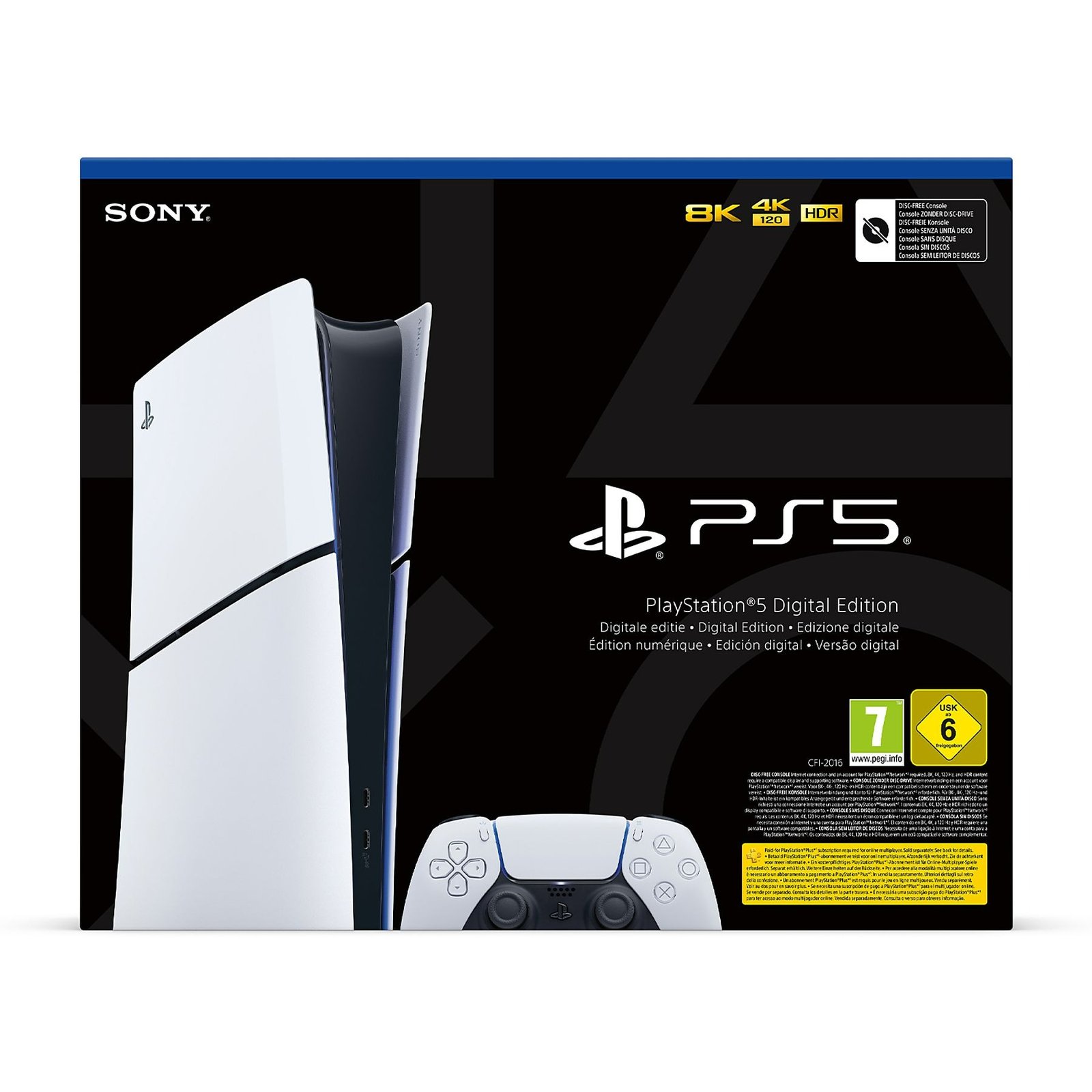 SONY PS5 Dig. SLIM - D Chassis, Bianco