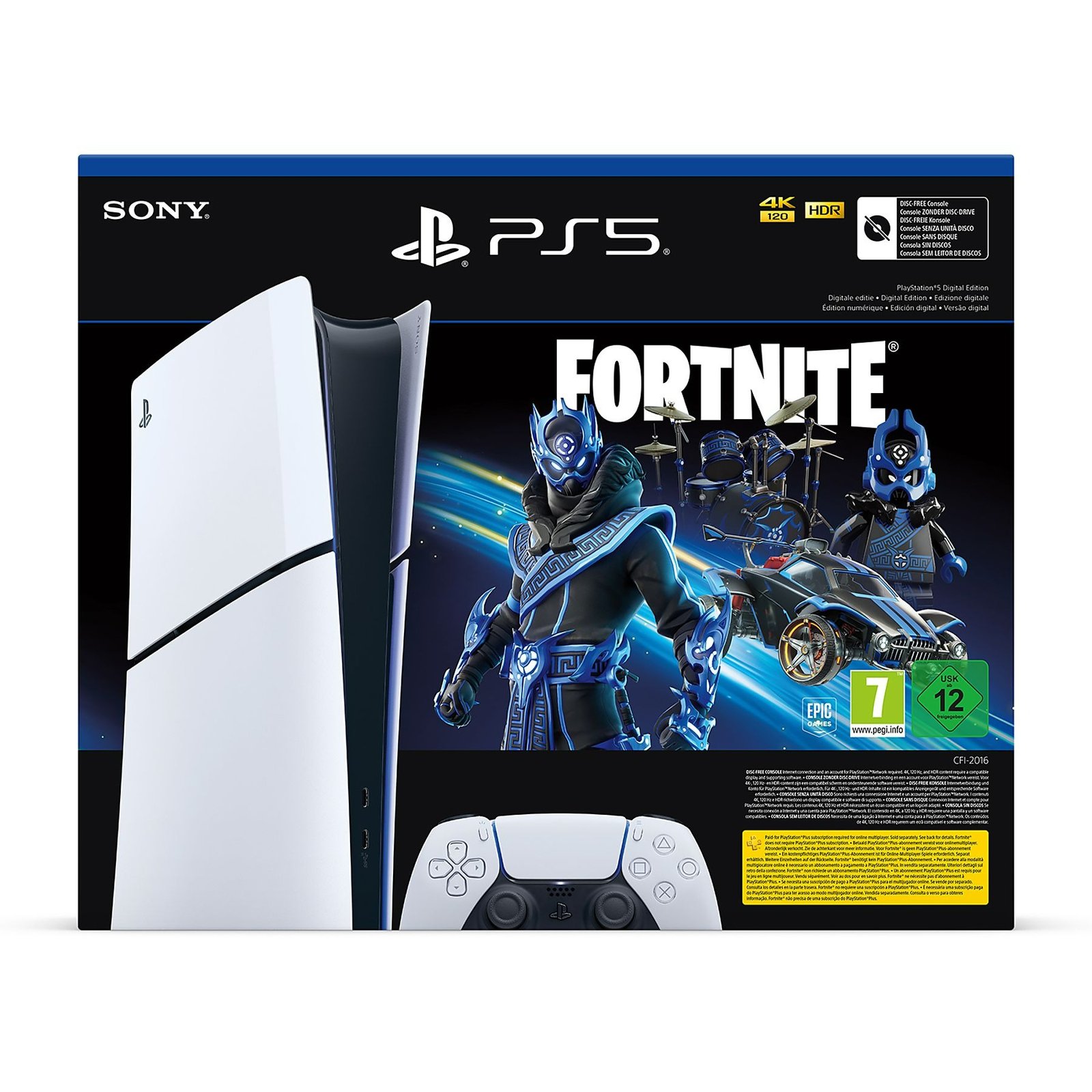 SONY PS5 Digital Fortnite CS, White