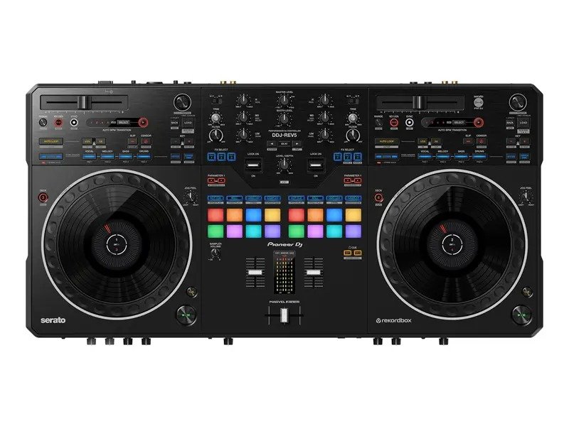 Pioneer DDJ-REV5 2-Kanal-Performance-DJ-Controller im Scratch-Stil (schwarz)